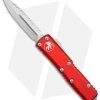 Microtech UTX-85 D/E OTF Automatic Knife Red (3.1" Stonewash Serr) -Knife Shop Microtech UTX 85 DE OTF Red SW Serr BHQ 174578 jr