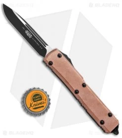 Microtech Copper Top Ultratech S/E OTF Automatic Knife (3.4" Black) -Knife Shop Microtech Ultratech Copper Top SE OTF Auto BHQ 91665 jr bottlecap 1