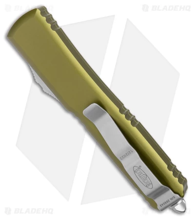 Microtech Ultratech D/E OTF Automatic Knife OD Green CC (3.4" SW Serr) 122-11OD 5 Microtech Ultratech D/E OTF Automatic Knife OD Green CC (3.4" SW Serr) 122-11OD - Image 3