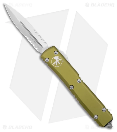 Microtech Ultratech D/E OTF Automatic Knife OD Green CC (3.4" SW Serr) 122-11OD 3 Microtech Ultratech D/E OTF Automatic Knife OD Green CC (3.4" SW Serr) 122-11OD
