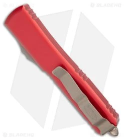 Microtech Ultratech D/E OTF Automatic Knife Red Alum (3.4" Bronze Apocalyptic) 8 Microtech Ultratech D/E OTF Automatic Knife Red Alum (3.4" Bronze Apocalyptic) -Knife Shop Microtech Ultratech DE OTF Auto Red Bronze Apocalyptic BHQ 180371 jr side