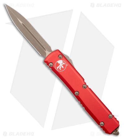 Microtech Ultratech D/E OTF Automatic Knife Red Alum (3.4" Bronze Apocalyptic) 3 Microtech Ultratech D/E OTF Automatic Knife Red Alum (3.4" Bronze Apocalyptic)