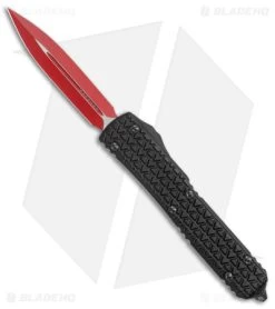Microtech Ultratech Dagger OTF Automatic Knife Black (3.4" Red) Sith Lord