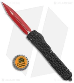 Microtech Ultratech Dagger OTF Automatic Knife Black (3.4" Red) Sith Lord -Knife Shop Microtech Ultratech Dagger OTF Auto Black Red Sith Lord BHQ 34415 jr bottlecap 2