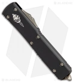 Microtech Ultratech Hellhound Tanto OTF Automatic Knife CC (3.4" Bronze SW) -Knife Shop Microtech Ultratech Hellhound tanto bronze sw BHQ 51805 er spine