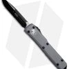 Microtech Ultratech S/E OTF Automatic Knife Gray CC (3.4" Black) 121-1GY -Knife Shop Microtech Ultratech OTF SE Gray Black 121 1GY BHQ 52111 jr