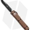Microtech Ultratech S/E OTF Automatic Knife Tan CC (3.4" Black) 121-1TA