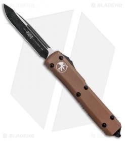 Microtech Ultratech S/E OTF Automatic Knife Tan CC (3.4" Black) 121-1TA