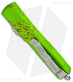 Microtech Ultratech S/E OTF Automatic Knife Zombie CC (3.4" Stonewash) -Knife Shop Microtech Ultratech SE OTF Auto Zombie CC SW 121 10Z BHQ 97769 jr side