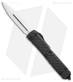 Microtech Ultratech Storm Trooper D/E OTF Auto Knife Carbon Fiber (3.4" White)