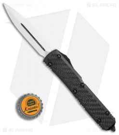 Microtech Ultratech Storm Trooper D/E OTF Auto Knife Carbon Fiber (3.4" White) -Knife Shop Microtech Ultratech Storm Trooper DE cf white BHQ 76308 er bottlecap