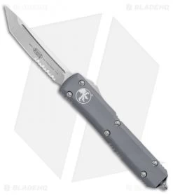 Microtech Ultratech Tanto OTF Automatic Knife Gray (3.4" SW Serr) 123-11GY
