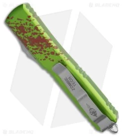 Microtech Ultratech Zombie Tech Hellhound+Warhound OTF Automatic Knife Set -Knife Shop Microtech Ultratech Zombie Tech HellhoundWarhound OTF Automatic Knife Set BHQ 181952 td k1 side