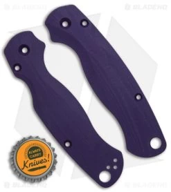 Flytanium Custom Purple G-10 Lotus Scales For Spyderco Paramilitary 2 -Knife Shop PM2 Lotus Scales Purple G 10 BHQ 124133 jr bottlecap