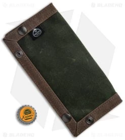 PNW Bushcraft EDC Travel/Dump Tray - Brown/OD Green Waxed Canvas -Knife Shop PNWBushcraft Brown OD Green Waxed Canvas Travel Dump Tray BHQ 176408 jr bottlecap
