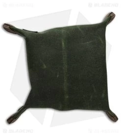 PNW Bushcraft EDC Travel/Dump Tray - Brown/OD Green Waxed Canvas -Knife Shop PNWBushcraft Brown OD Green Waxed Canvas Travel Dump Tray BHQ 176408 jr bottom