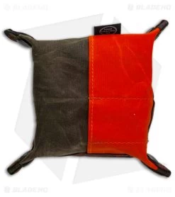 PNW Bushcraft EDC Travel Tray - Camo/Orange Waxed Canvas -Knife Shop PNWBushcraft Camo Orange Waxed Canvas EDC Travel Tray BHQ 176403 jr bottom
