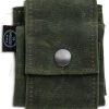 PNW Bushcraft Rugged Waxed Foraging Pouch Hip Bag - OD Green Canvas -Knife Shop PNWBushcraft Green OD Green Waxed Canvas Hip Pouch BHQ 176411 jr