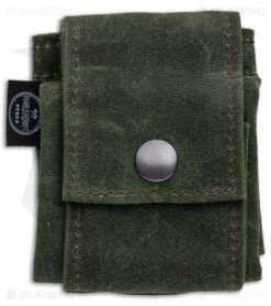 PNW Bushcraft Rugged Waxed Foraging Pouch Hip Bag - OD Green Canvas