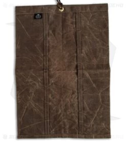 PNW Bushcraft Maple Pocket Knife Roll Waxed Canvas - Brown -Knife Shop PNWBushcraft Maple Pocketknife Roll Brown Waxed Canvas BHQ 176414 jr open