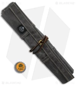 PNW Bushcraft Maple Pocket Knife Roll Waxed Canvas - Gray -Knife Shop PNWBushcraft Maple Pocketknife Roll Gray Waxed Canvas BHQ 176416 jr bottlecap