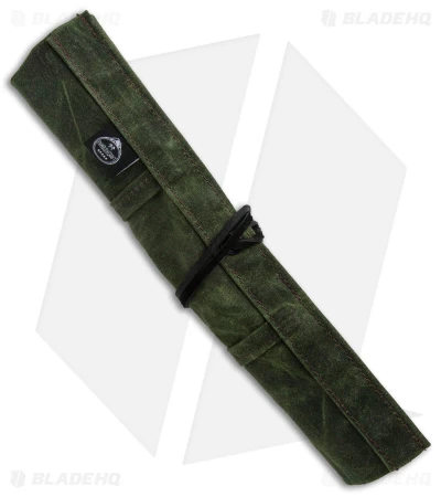 PNW Bushcraft Maple Pocket Knife Roll Waxed Canvas - OD Green 3 PNW Bushcraft Maple Pocket Knife Roll Waxed Canvas - OD Green