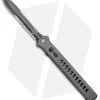 Paragon Estiletto Dagger OTF Automatic Gray Arrow (5.5" Black Serr) -Knife Shop Paragon Estiletto Dagger OTF Auto Gray Arrow Black Serr PARA EST S AH GM 2X BHQ 97552 jr