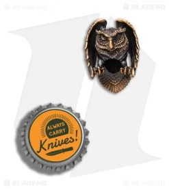 RUS Beads Shop Runic Owl Lanyard Bead - Bronze 7 RUS Beads Shop Runic Owl Lanyard Bead - Bronze -Knife Shop RUS Bead Shop Runic Owl Lanyard Bead Bronze BHQ 87102 er bottlecap