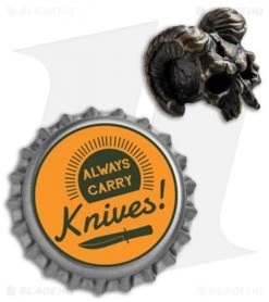 RUS Beads Shop Daemon Skull Lanyard Bead - Bronze -Knife Shop RUS Beads Shop Deaman Skull Lanyard Bead Bronze BHQ 72176 jr bottlecap