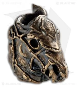 RUS Beads Shop Death Horse Lanyard Bead - Bronze