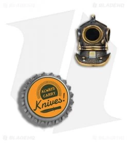 RUS Beads Shop Diving Helmet Lanyard Bead - Bronze -Knife Shop RUS Beads Shop Diving Helmet Lanyard Bead Bronze BHQ 77293 er bottlecap