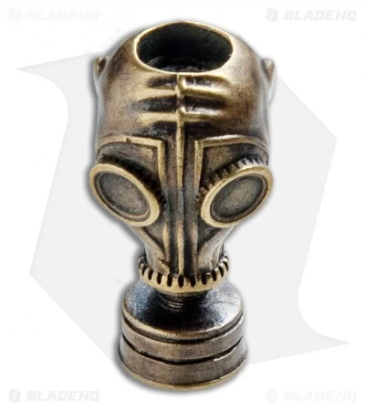 RUS Beads Shop Gas Mask Lanyard Bead - Bronze 3 RUS Beads Shop Gas Mask Lanyard Bead - Bronze