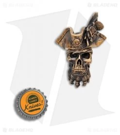 RUS Beads Shop Pirate Captain W/ Removable Hat Lanyard Bead - Bronze 7 RUS Beads Shop Pirate Captain W/ Removable Hat Lanyard Bead - Bronze -Knife Shop RUS Beads Shop Pirate Captain Removable Hat Lanyard Bead Bronze BHQ 87104 er bottlecap