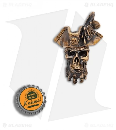 RUS Beads Shop Pirate Captain W/ Removable Hat Lanyard Bead - Bronze 5 RUS Beads Shop Pirate Captain W/ Removable Hat Lanyard Bead - Bronze - Image 3