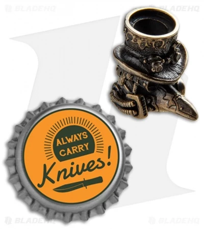 RUS Beads Shop Plague Doktor Lanyard Bead - Bronze 5 RUS Beads Shop Plague Doktor Lanyard Bead - Bronze - Image 3