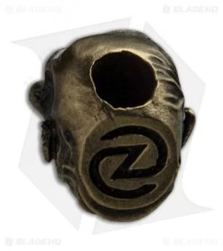 RUS Beads Shop Zombie Skull Lanyard Bead - Bronze -Knife Shop RUS Beads Shop Zombie Skull Lanyard Bead Bronze BHQ 80801 jr back