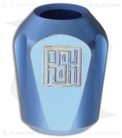 Real Steel Titanium Blue Lanyard Pyramid Bead L1211