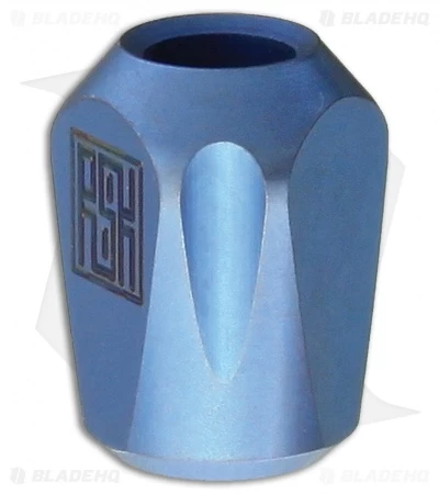 Real Steel Titanium Blue Lanyard Pyramid Bead L1211 4 Real Steel Titanium Blue Lanyard Pyramid Bead L1211 - Image 2