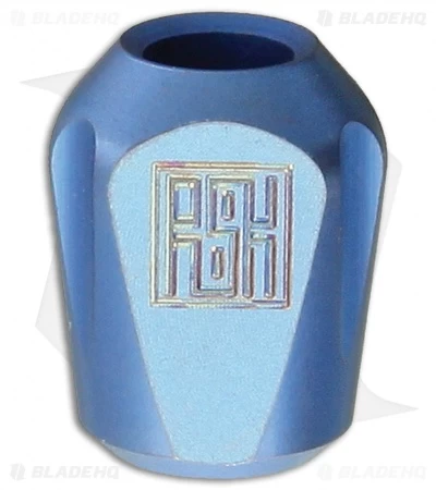 Real Steel Titanium Blue Lanyard Pyramid Bead L1211 3 Real Steel Titanium Blue Lanyard Pyramid Bead L1211