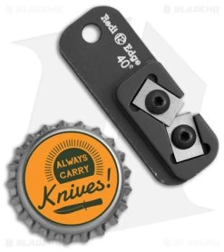 Redi Edge Dog Tag 40 Degree Sharpener Small Black -Knife Shop Redi Edge Dog Tag Sharpener Small 40 BHQ 111430 td size