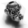 Schmuckatelli Brous Gas Mask Skull Bead (Pewter) 1 Schmuckatelli Brous Gas Mask Skull Bead (Pewter) -Knife Shop Schmuckatelli Brous Gas Mask Skull Bead Pewter BHQ 67574 jr