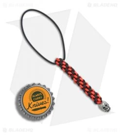 Schmuckatelli Joe Mini Lanyard W/ Skull Bead -Knife Shop Schmuckatelli Joe Mini Lanyard skull bead BHQ 78502 er bottlecap