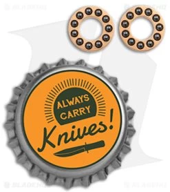 Skiff Bearings 3/16" X 1/16" (11 Ball) -Knife Shop Skiff Bearings 3 16inx1 16in 11 Ball BHQ 142749 jr bottlecap