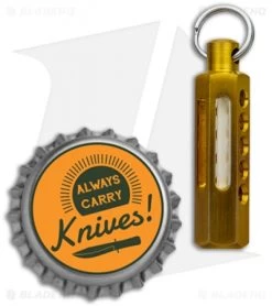 Spalinger Brass Hex Tritium Lantern (Satin Torched) -Knife Shop Spalinger Brass Hex Tritium Lantern Satin Torched BHQ 83535 jr blue bottlecap