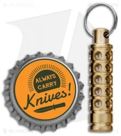 Spalinger Gear Brass Round Grooved Lantern (Satin) -Knife Shop Spalinger Gear Brass Round Grooved Lantern Satin BHQ 85716 jr red bottlecap