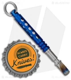 Spalinger Gear Minimalist Tritium Pry-Tool Key Chain (Anodized Dark Blue) -Knife Shop Spalinger Gear Miminalist Tritium Pry Tool Keychain Anodized Dark Blue Purple BHQ 85099 jr bottlecap