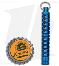 Spalinger Gear Titanium XL Grooved Lantern (Blue Ano) -Knife Shop Spalinger Gear Ti XL Grooved Lantern Blue Ano BHQ 89872 jr green bottlecap