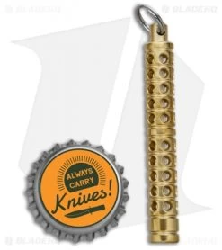 Spalinger Gear Brass Round XL Grooved Tritium Lantern (Satin) 15 Spalinger Gear Brass Round XL Grooved Tritium Lantern (Satin) -Knife Shop Spalinger Gear Tritium Lantern XL Brass BHQ 87160 jr bottlecap