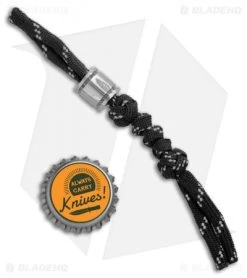 Tallen Straight Barrel Damascus Bead W/ Black Stripe Paracord Lanyard -Knife Shop Tallen Straight Barrel Damascus Bead Black Stripe Paracord Lanyard BHQ 99801 jr bottlecap