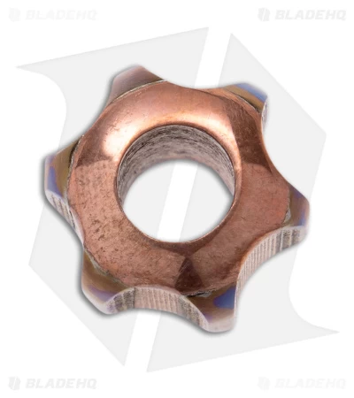 TiSurvival Copper/Titanium Hex Lanyard Bead - Hot Spot 4 TiSurvival Copper/Titanium Hex Lanyard Bead - Hot Spot - Image 2